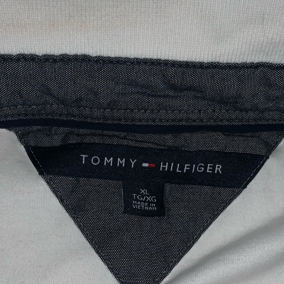 Tommy Hilfiger White Polo Collared Shirt - Picture 3 of 4